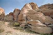 Petra - rock formation of the uadi  at the entrance of the site 